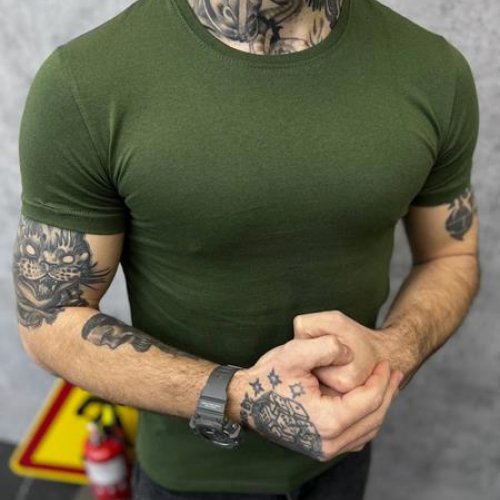 Футболка Faraon (M-3XL) ER27 green (лето) Faraon ER27 green