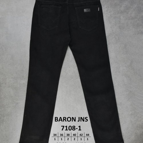 Джинсы God Baron (29-38) 7108-1 black (деми) God Baron 7108-1 black