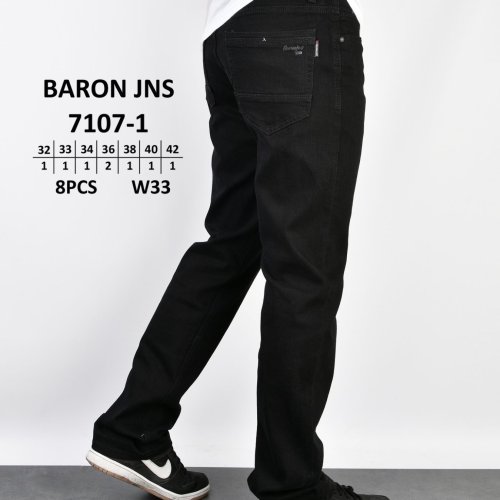 Джинсы God Baron (29-38) 7107-1 black (деми) God Baron 7107-1 black