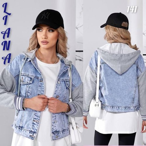 Куртка Beki (XS-2XL) 141 l.blue (деми) Beki 141 l.blue