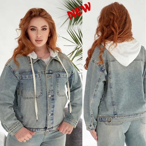 Куртка Beki (L-5XL) 387 l.blue (деми) Beki 387 l.blue
