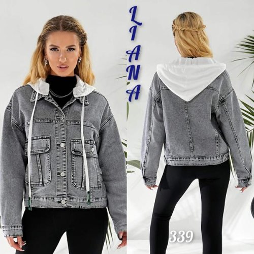 Куртка Beki (XS-2XL) 339 grey (деми) Beki 339 grey