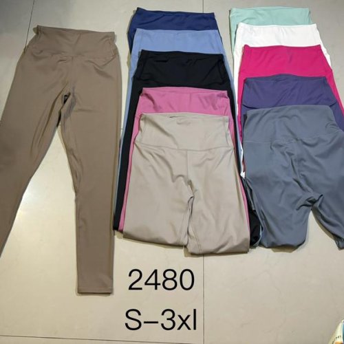 Лосины NewJeans (S-3XL) 2480 pink (деми) NewJeans 2480 pink