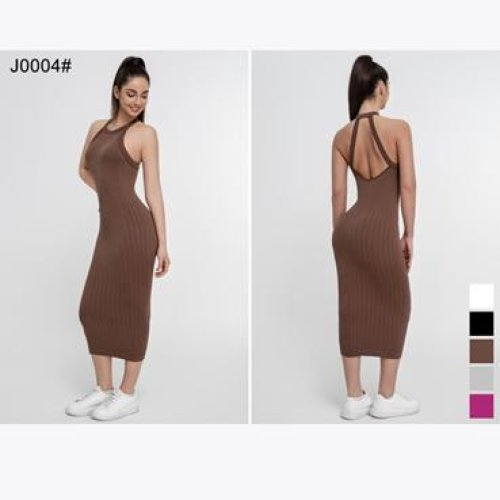 Платье NewJeans (S-XL) J0004 brown (лето) NewJeans J0004 brown