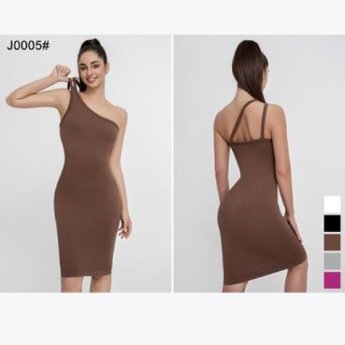 Платье NewJeans (S-XL) J0005 brown (лето) NewJeans J0005 brown