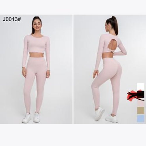 Костюм спорт NewJeans (S-XL) J0013 beige (лето) NewJeans J0013 beige