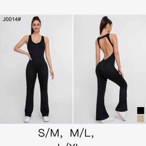 Комбинезон NewJeans (S-XL) J0014 black (лето) NewJeans J0014 black
