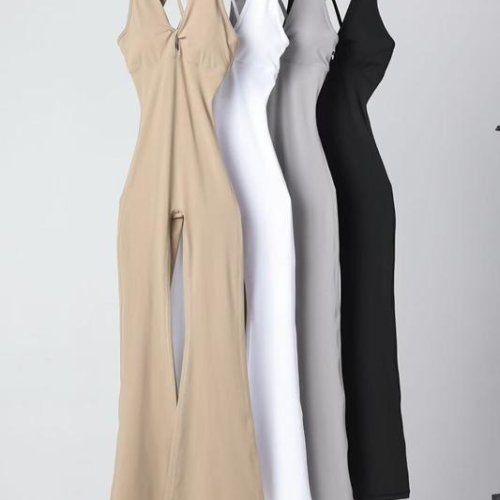 Комбинезон NewJeans (S-XL) J0027 beige (лето) NewJeans J0027 beige