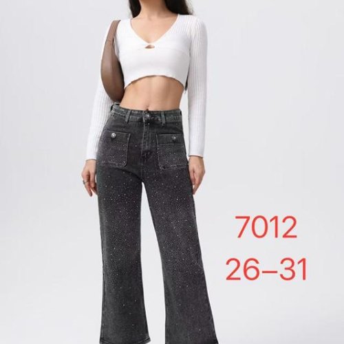Джинсы NewJeans (26-31) 7012 black (деми) NewJeans 7012 black