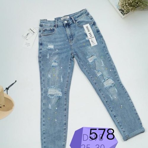 Джинсы NewJeans (30-35) D578 l.blue (деми) NewJeans D578 l.blue