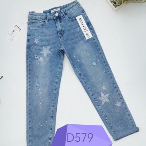 Джинсы NewJeans (25-30) D579 l.blue (деми) NewJeans D579 l.blue