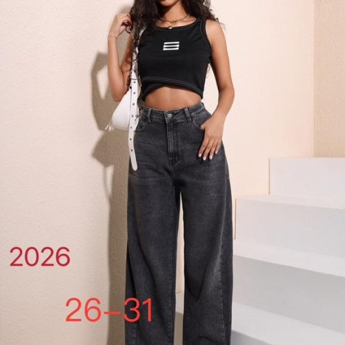 Джинсы NewJeans (26-31) 2026 black (деми) NewJeans 2026 black