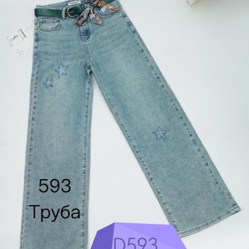 Джинсы NewJeans (25-30) D593 blue (деми) NewJeans D593 blue
