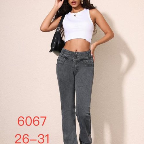 Джинсы NewJeans (26-31) 6067 grey (деми) NewJeans 6067 grey