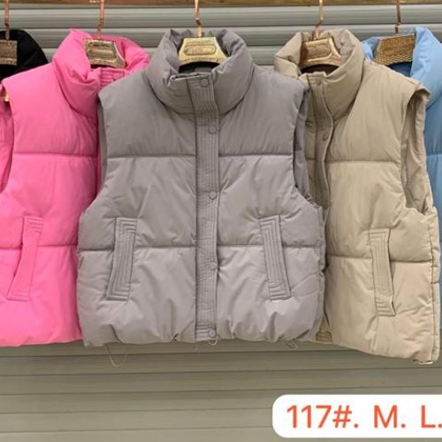 Жилетка Oukali (M-2XL) 117 pink (деми) Oukali 117 pink