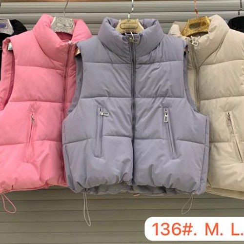 Жилетка Oukali (M-2XL) 136 grey (деми) Oukali 136 grey