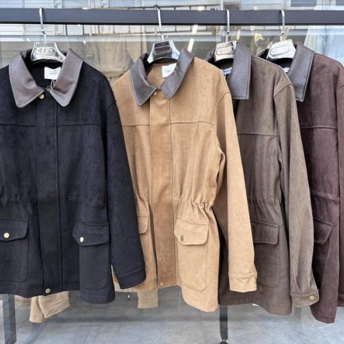 Куртка Oukali (M-XL) 24317 brown (деми) Oukali 24317 brown