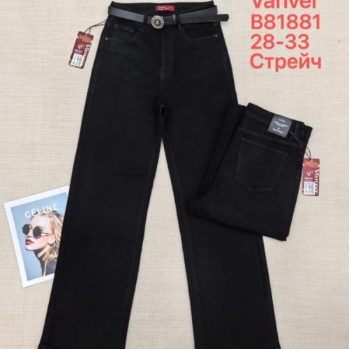 Джинсы Vanver (28-33) B81881 black (деми) Vanver B81881 black