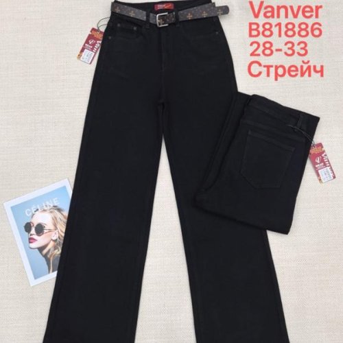 Джинсы Vanver (28-33) B81886 black (деми) Vanver B81886 black