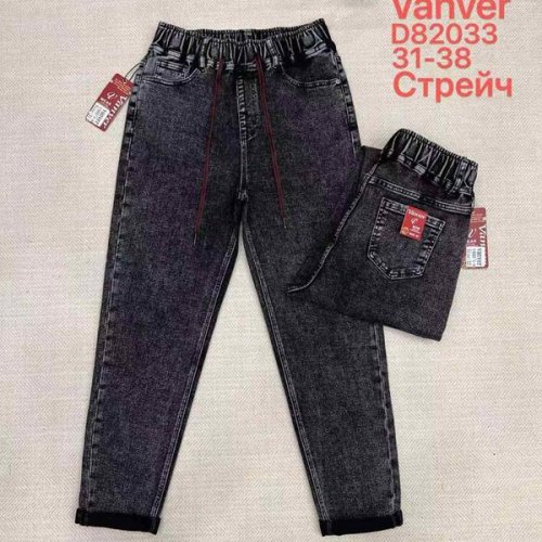 Джинсы Vanver (31-38) D82033 black (деми) Vanver D82033 black