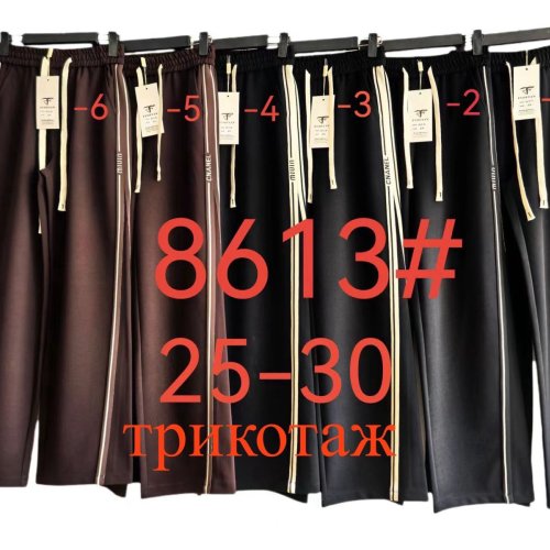 Штаны спорт Fudeyan (25-30) 8613-4 black (деми) Fudeyan 8613-4 black
