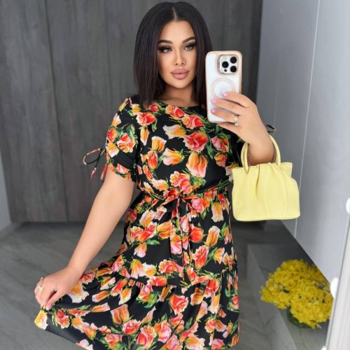 Платье Arina (48-58) 2442 black (лето) Arina 2442 black