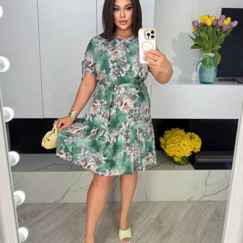 Платье Arina (48-58) 2442 green (лето) Arina 2442 green