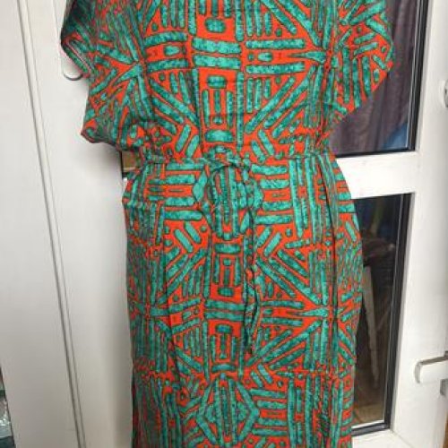 Платье Saimeiqi (L-2XL) 073 green (лето) Saimeiqi 073 green