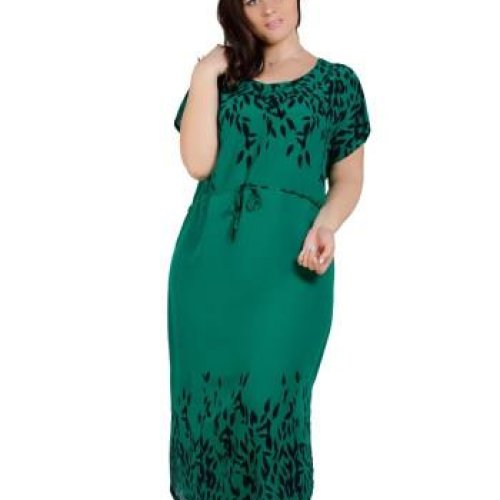 Платье Saimeiqi (L-2XL) 1287 green (лето) Saimeiqi 1287 green