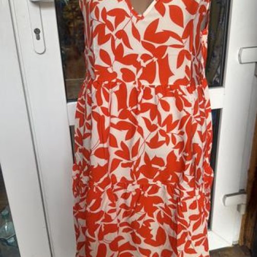 Платье Saimeiqi (L-2XL) 2419 orange (лето) Saimeiqi 2419 orange