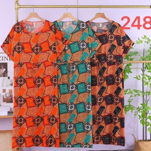 Платье Saimeiqi (XL-4XL) 2487 orange (лето) Saimeiqi 2487 orange