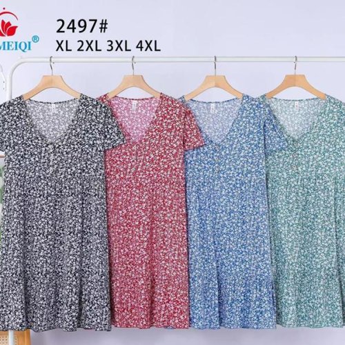 Платье Saimeiqi (XL-4XL) 2497 mint (лето) Saimeiqi 2497 mint