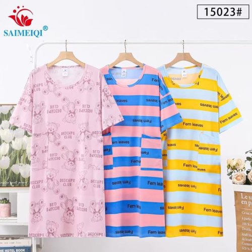 Ночнушка Saimeiqi (one size) 15023 blue (лето) Saimeiqi 15023 blue