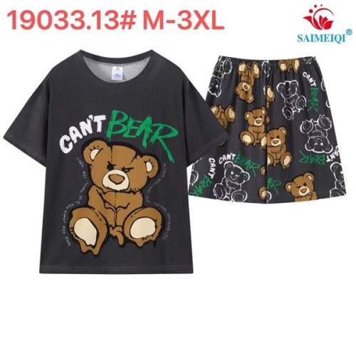 Пижама Saimeiqi (M-3XL) 19033-13 d.grey (лето) Saimeiqi 19033-13 d.grey