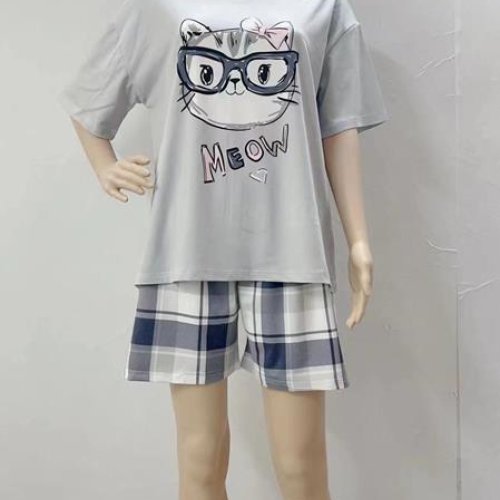 Пижама Saimeiqi (M-3XL) 19033-19 grey (лето) Saimeiqi 19033-19 grey