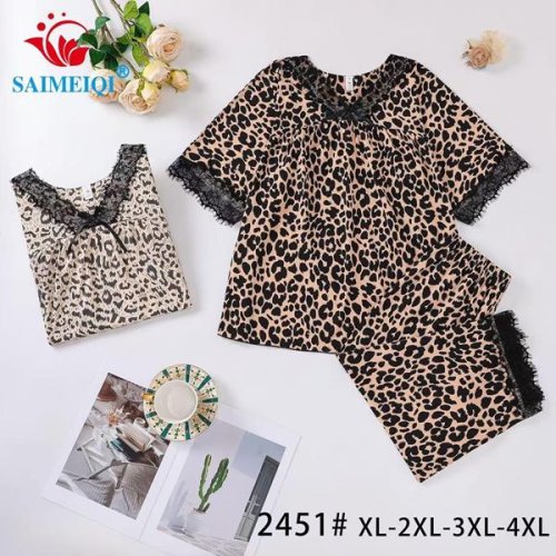 Пижама Saimeiqi (XL-4XL) 2415 d.beige (лето) Saimeiqi 2415 d.beige