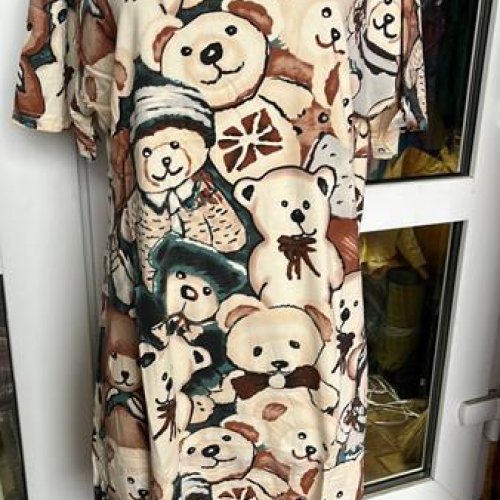 Ночнушка Saimeiqi (L-2XL) 242 beige (лето) Saimeiqi 242 beige