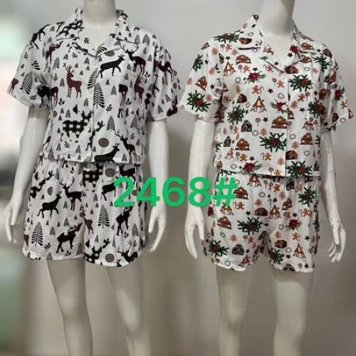 Пижама Saimeiqi (S-XL) 2468 white-brown (лето) Saimeiqi 2468 white-brown
