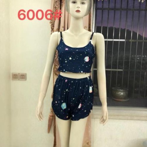 Пижама Saimeiqi (M-2XL) 6006 navy (лето) Saimeiqi 6006 navy