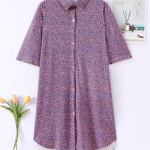 Платье Saimeiqi (2XL-4XL) 6093-1 blue (лето) Saimeiqi 6093-1 blue