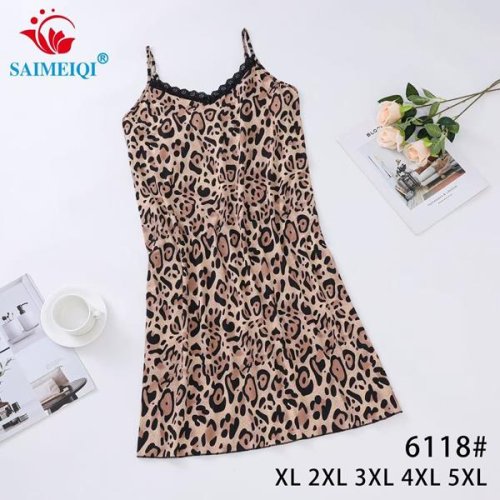 Ночнушка Saimeiqi (XL-5XL) 6118 beige (лето) Saimeiqi 6118 beige