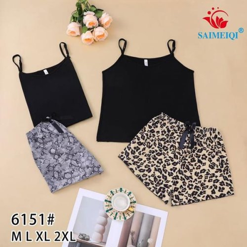 Пижама Saimeiqi (M-2XL) 6151 grey (лето) Saimeiqi 6151 grey