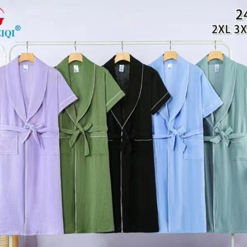 Халат Saimeiqi (XL-3XL) 2406 milk (лето) Saimeiqi 2406 milk