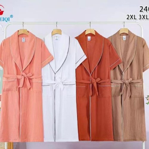 Халат Saimeiqi (2XL-3XL) 2406 white (лето) Saimeiqi 2406 white