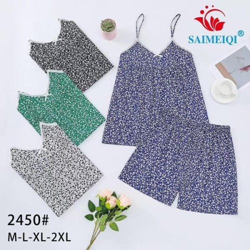 Пижама Saimeiqi (M-2XL) 2450 white (лето) Saimeiqi 2450 white