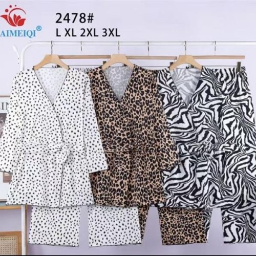Ночнушка Saimeiqi (L-3XL) 2478 brown (деми) Saimeiqi 2478 brown