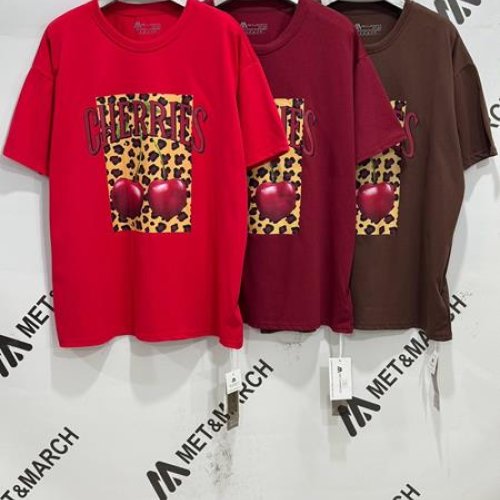 Футболка Met&March (one size) 7101 red (лето) Met&March 7101 red