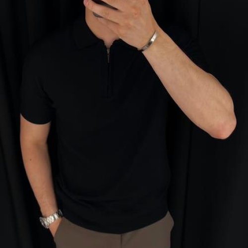 Футболка Vip Stendo (M-2XL) 4001 black (лето) Vip Stendo 4001 black