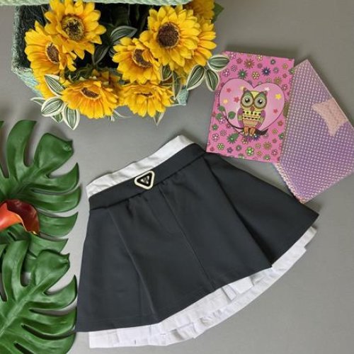 Юбка-шорты Delfinka (116-140) 690 grey (лето) Delfinka 690 grey