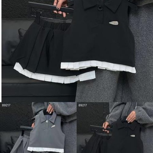 Костюм Delfinka (110-160) 89217 black (лето) Delfinka 89217 black